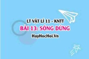 Lý thuyết Vật lí 11 Kết nối tri thức bài 13: Sóng dừng: Đặc điểm của sóng dừng, Điều kiện để có sóng dừng